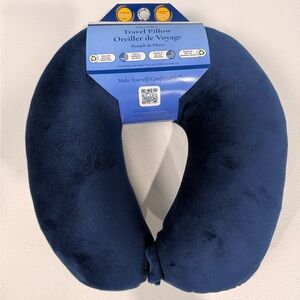 Essentials Dark Blue Travel Neck Pillow